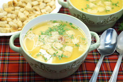 Постный гороховый суп-пюре