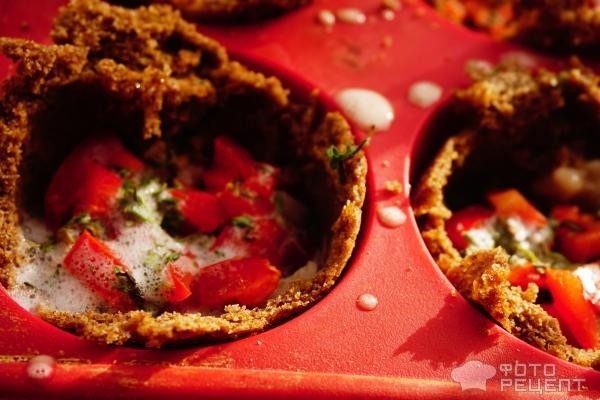 Рецепт: Ржаные мини-киши с рыбой - для завтрака, перекуса и праздника