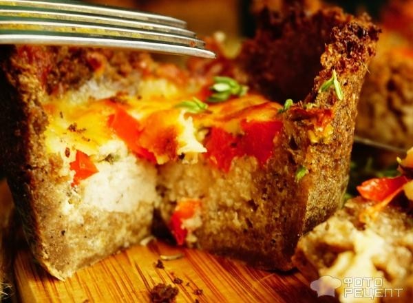 Рецепт: Ржаные мини-киши с рыбой - для завтрака, перекуса и праздника